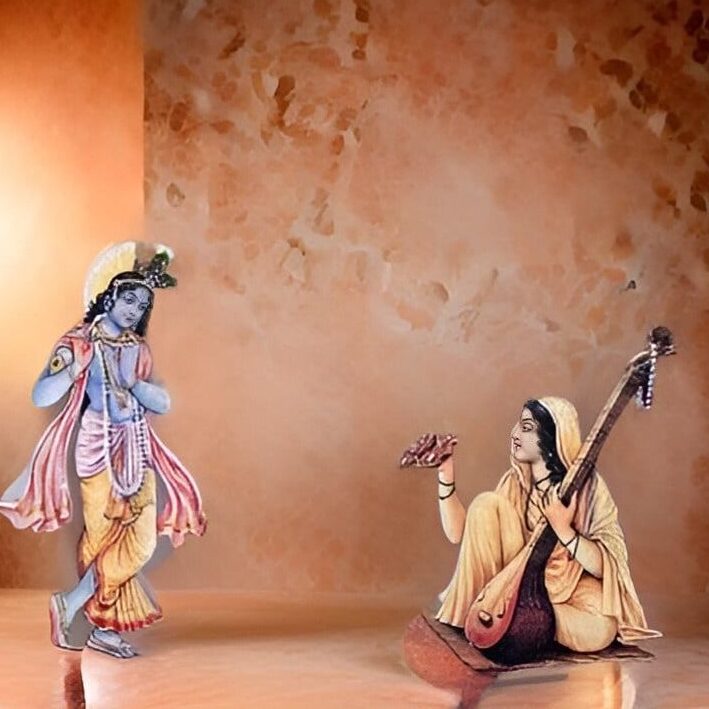 Mirabai's spiritual journey in Vrindavan, devotion to Krishna