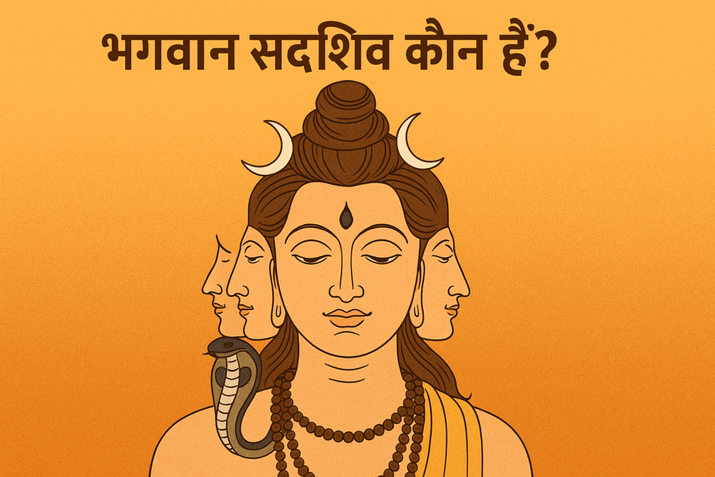 भगवान सदाशिव का पंचमुखी निराकार स्वरूप
